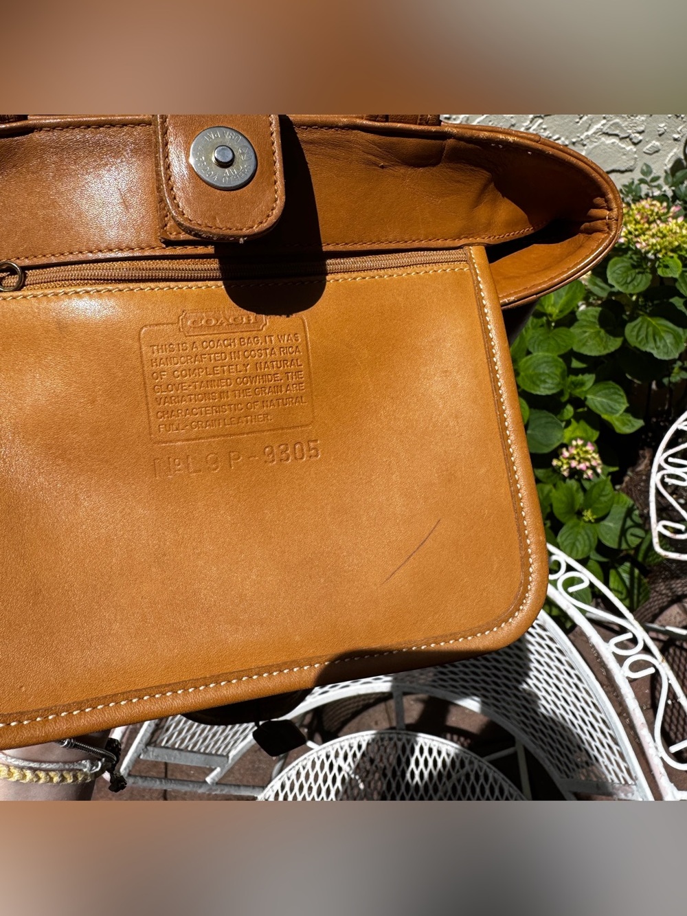 Vintage 90’s Coach Tan Mini Tote - Picture 6 of 8